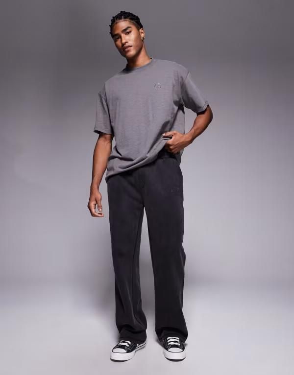 グッドフォーナッシング メンズ ボトムス カジュアルパンツ ストレート プリント スウェットパンツ ロゴ Good For Nothing straight leg sweatpants in was