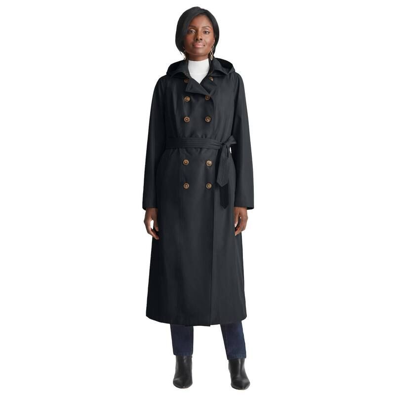 ジェシカロンドン レディース アウター ジャケット・ブルゾン プラスサイズ コート Jessica London Womens Plusize Double Breasted Long Trench