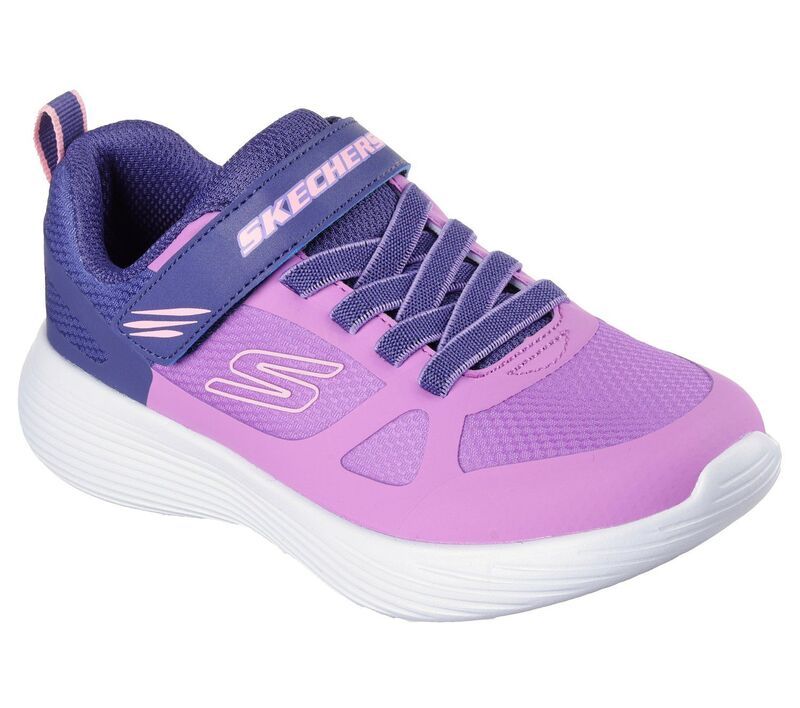 スケッチャーズ レディース シューズ スニーカー Skechers GO RUN 400 V2 Trace Track Girls Cushioned Running Shoes Purple Blu
