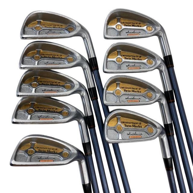 【中古】 本間ゴルフ Twin Marks CROSSATTACK-II 10S アイアンセット IR 2S SUPER DORIC TITAN (フレックスその他) メンズ 男性用 右利き 右用 Cランク ゴルフクラブ