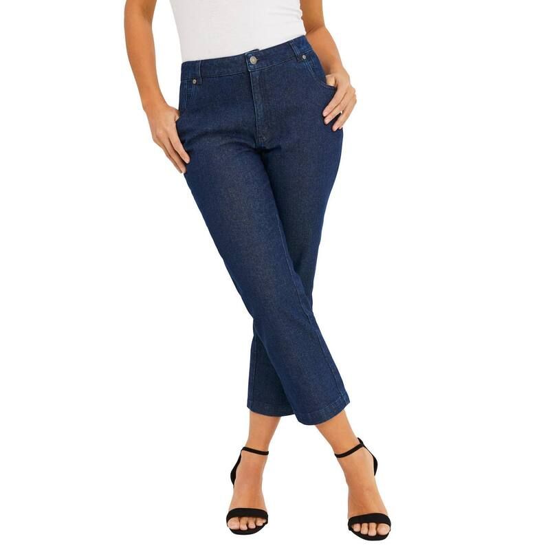 ジェシカロンドン レディース ボトムス カジュアルパンツ プラスサイズ コットン デニム キャップ Jessica London Womens Plusize Classicotton Denim C