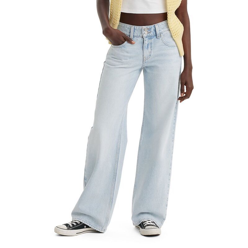 リーバイス レディース ボトムス デニムパンツ ジーンズ Levis Womens Levi superlow Loose StraightLeg Jeans Abraided Art