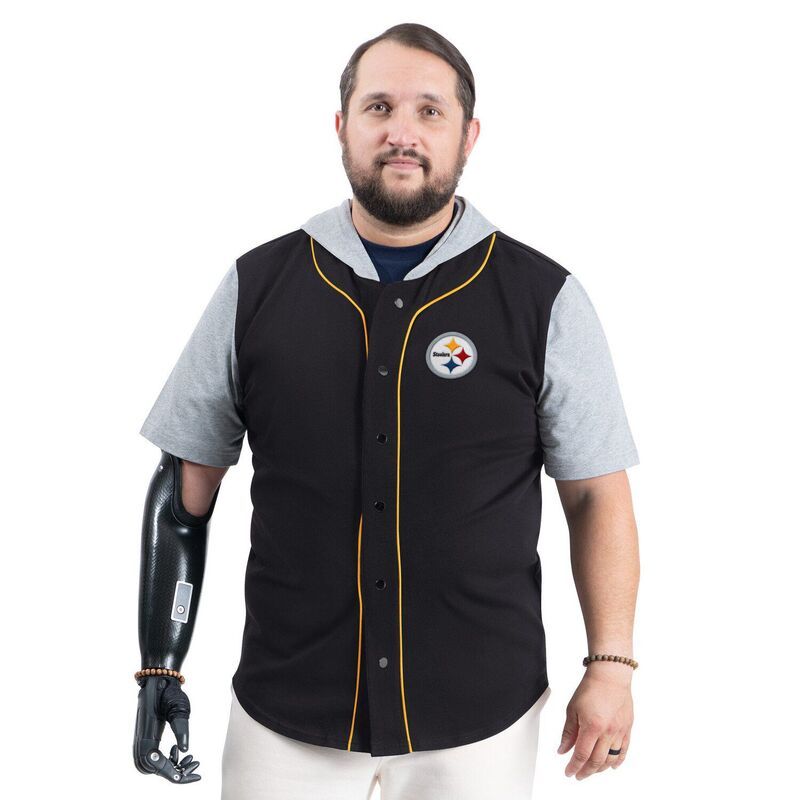 カール バンクス メンズ トップス Tシャツ Mens GIII Sports by Carl Banks Black Pittsburgh Steelers Adaptive Home Teamag