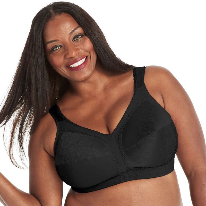 プレイテックス レディース アンダーウェア ブラジャー PlaytexR 18 HourR Ultimate Shoulder Comfort Wireless Bra 4693 Black ブラック