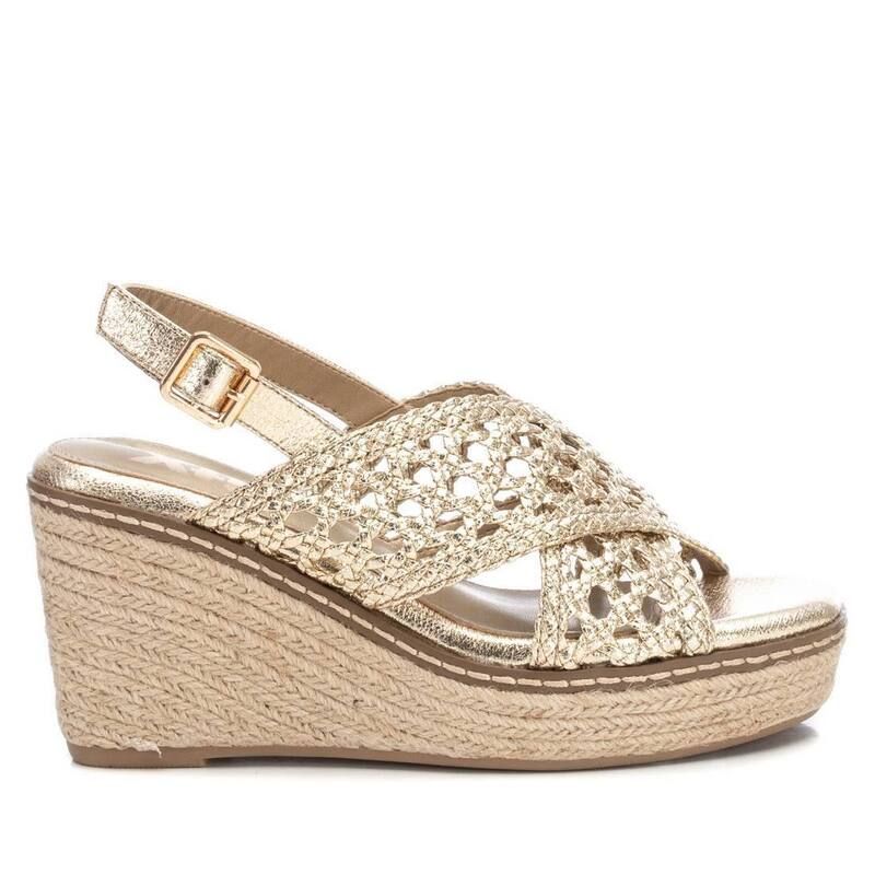 キシタイ レディース シューズ サンダル ヒール XTI Womens Medium Heel Sandals 142746 Gold ゴールド