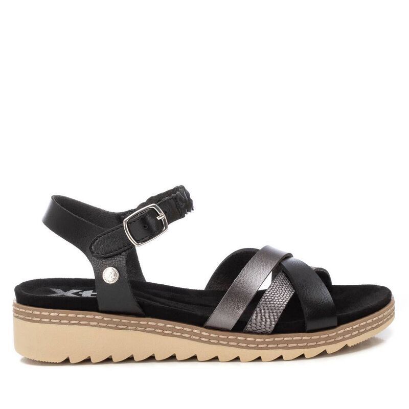キシタイ レディース シューズ サンダル Xti Womens Casual Sandals 144085 Black ブラック