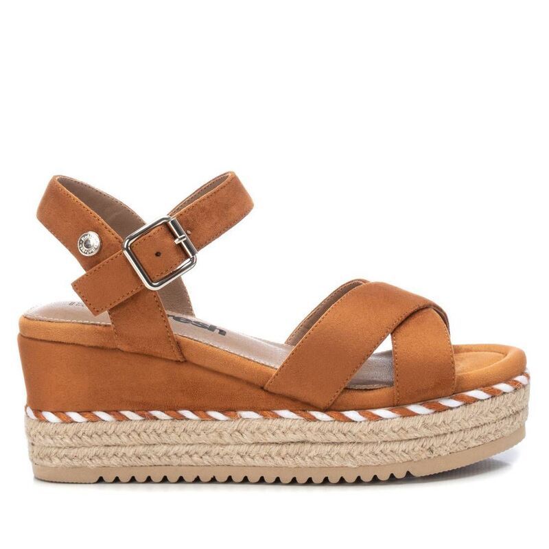 リフレッシュ レディース シューズ サンダル スエード Refresh Womensoft Suede Wedge Sandals By Xti 170587 Camel キャメル