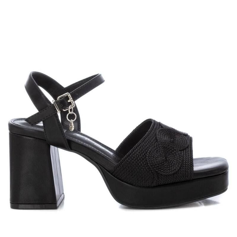 キシタイ レディース シューズ サンダル プラットフォーム ヒール Womens Heeled Platform Sandals By XTI 142845 Black ブラック