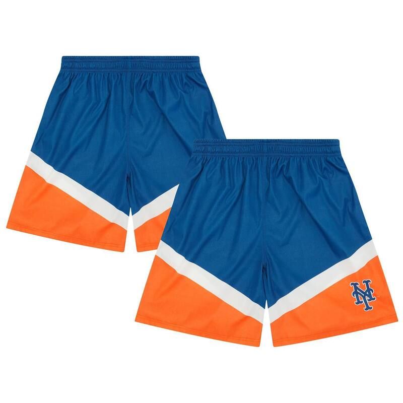 フォコ メンズ ボトムス ハーフパンツ・ショーツ ショートパンツ カラーブロック MensFOCO Blue New York Mets Colorblocked Shorts Met Blue ブル