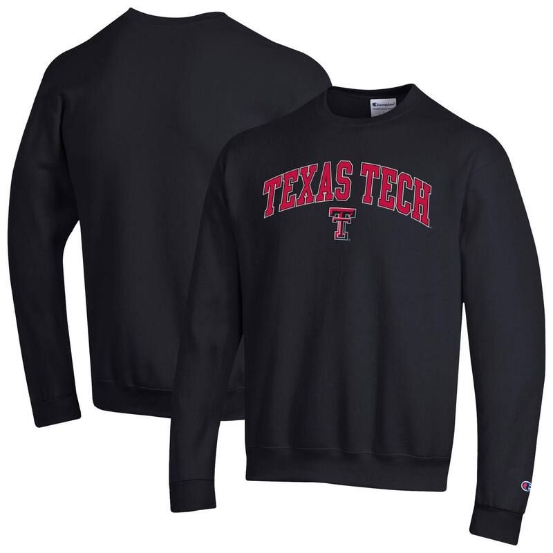 チャンピオン メンズ トップス Tシャツ スウェット ロゴ MensChampion Black Texas Tech Red Raiders Arch Over Logo Pullover Swea