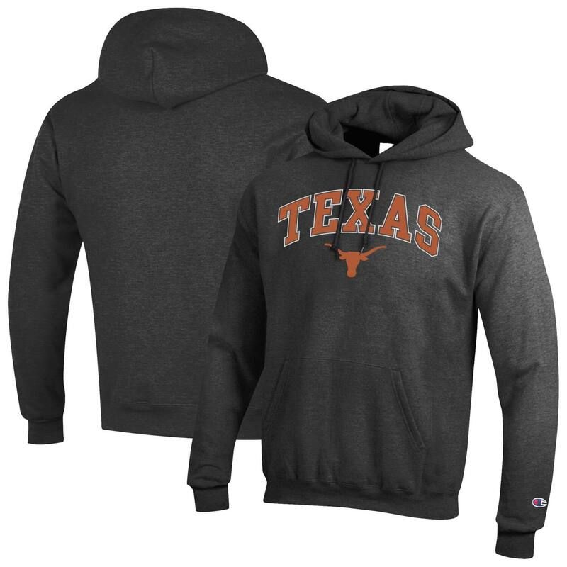 チャンピオン メンズ トップス Tシャツ ロゴ パーカー MensChampion Charcoal Texas Longhorns Arch Over Logo Pullover Hoodie Te