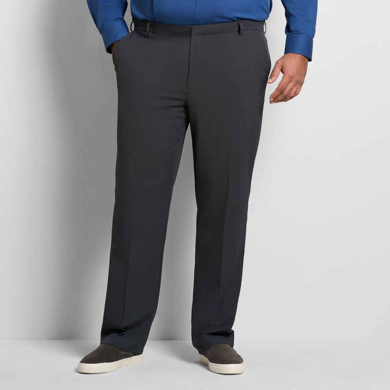 ヴァンハウセン メンズ ボトムス カジュアルパンツ ストレートール Big Tall Van Heusen Everyday Defense Straight Leg Pants Char Smoke