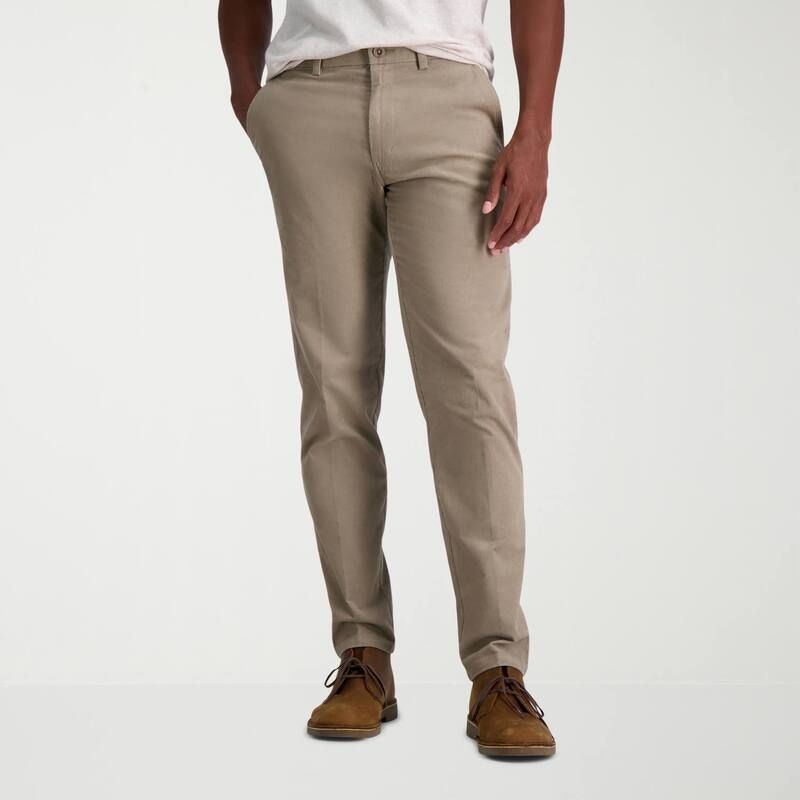 ハガー メンズ ボトムス カジュアルパンツ コーデュロイ Mens Haggar Straight Fit Stretch Corduroy Pants Medium Khaki カーキ