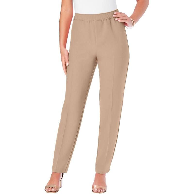 ロアマンズ レディース ボトムス カジュアルパンツ プラスサイズ Roamans Womens Plusize Classic Bend Over Pant New Khaki カーキ