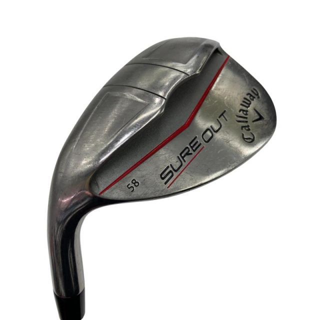 【中古】 キャロウェイ SURE OUT 58° レフティ ウェッジ WG NS PRO 950GH (フレックスS) メンズ 男性用 左利き レフティ 左用 Cランク ゴルフクラブ