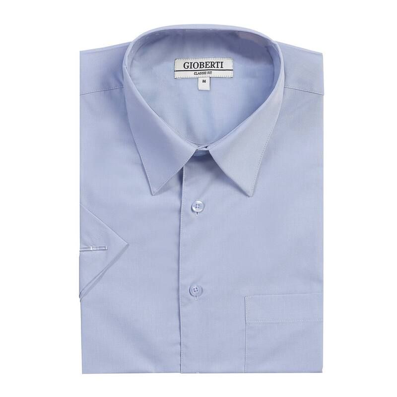 ジョベルティ メンズ トップス Tシャツ Gioberti Menshort Sleeve Solidresshirt Light Blue ブルー