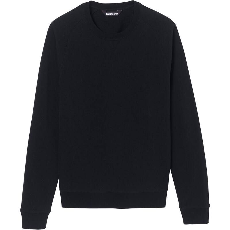 ランズエンド メンズ トップス Tシャツ クルーネック スウェット Adult Lands End School Uniform Crewneck Sweatshirt Black ブラック