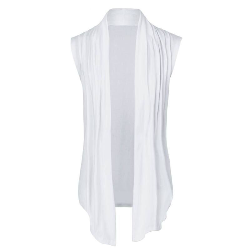 Lars Amadeus メンズ トップス Tシャツ ケープデザイン ドレープ フリル ベスト ノースリーブ カーディガン キャップ ケープ Lars Amadeus Mens Ruffle Shaw