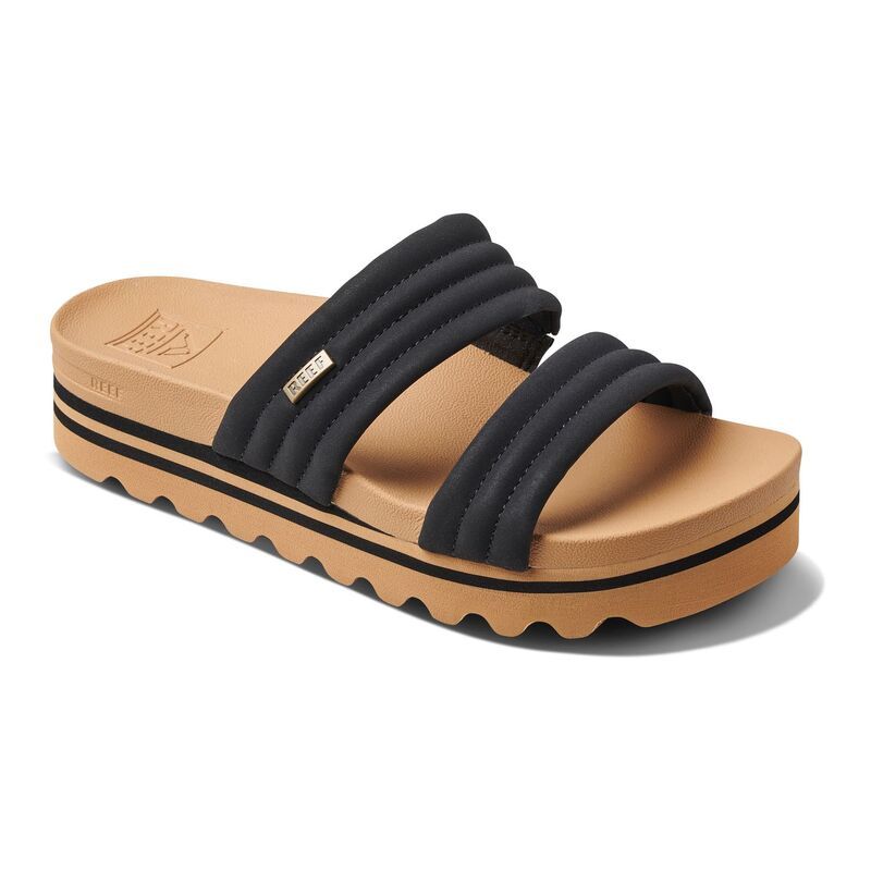 リーフ レディース シューズ サンダル REEF Kaia Womens 2Bar Slide Sandals Black ブラック