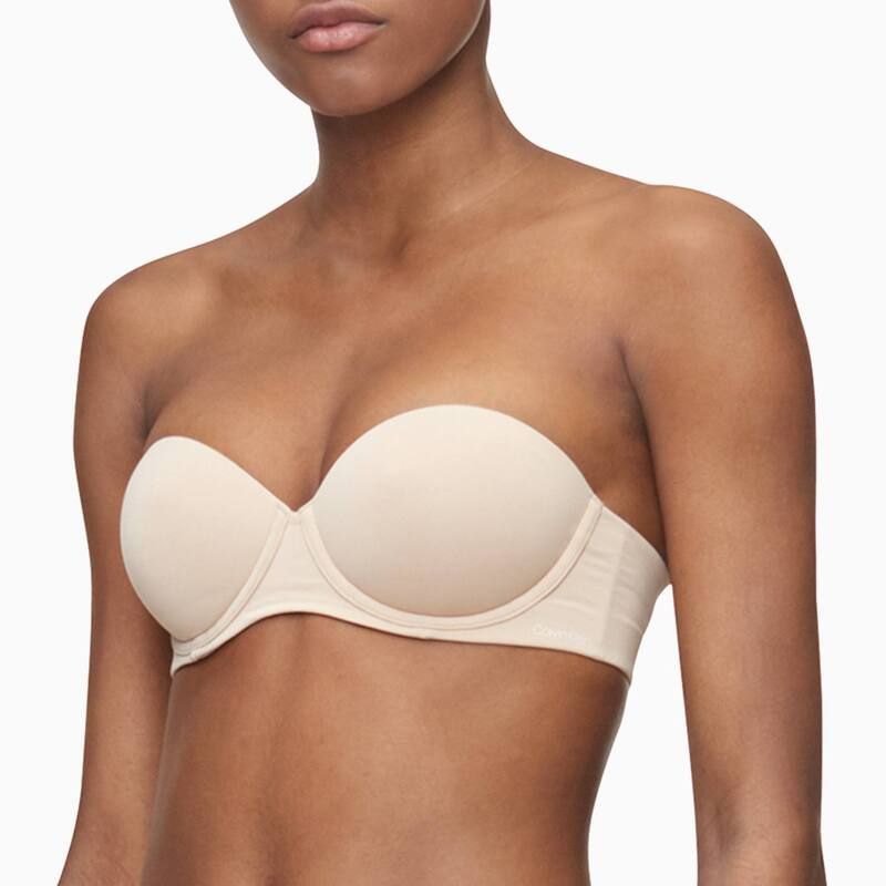 カルバンクライン レディース アンダーウェア ブラジャー ストラップレス Calvin Klein Perfectly Fit Strapless Push Up Bra QF5677 Bare