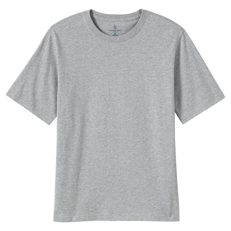 ランズエンド メンズ トップス Tシャツ Mens Lands End SuperT Short Sleeve TShirt Gray Heather グレー