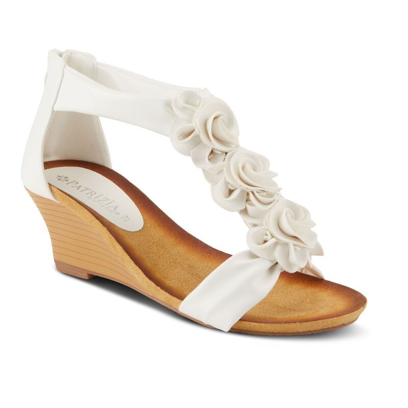 パトリシア レディース シューズ サンダル Patrizia Harlequin Womens Wedge Sandals White ホワイト
