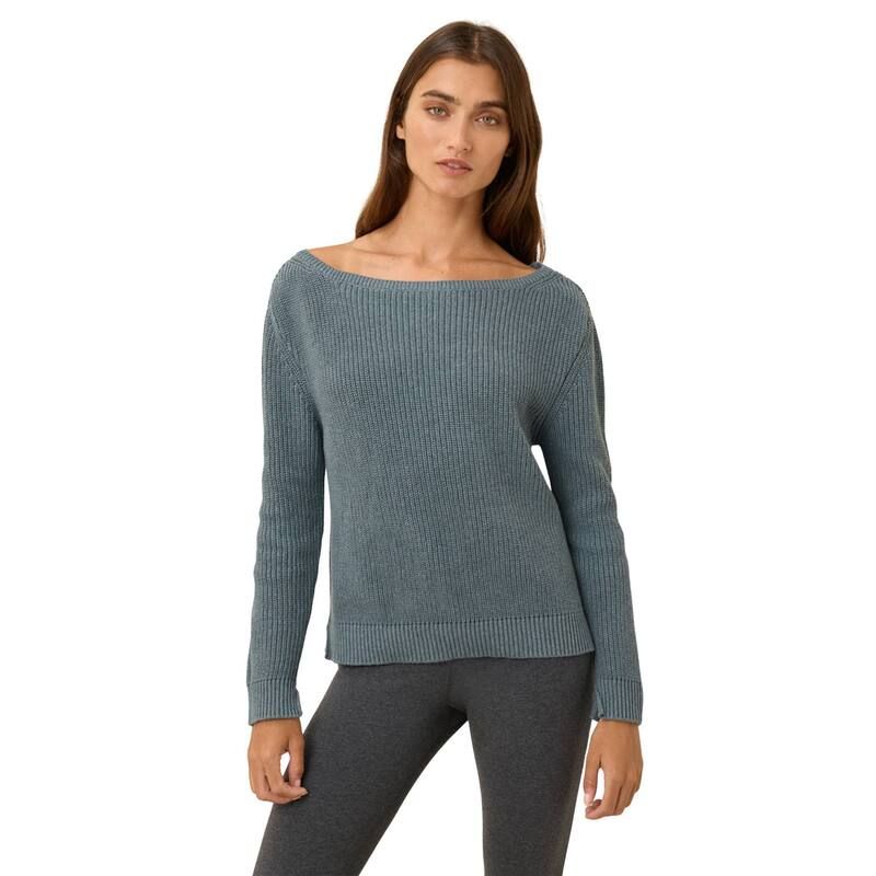 パクト レディース アウター ニット・セーター Pact Luxe Knit Boatneck Sweateriverock Heather ヘザー