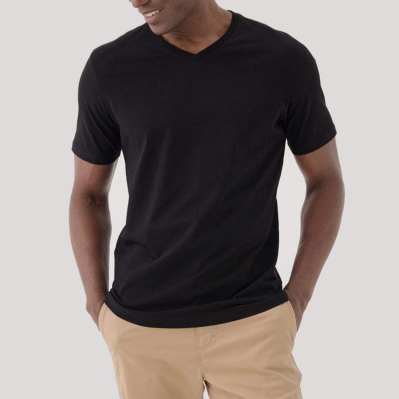 パクト メンズ トップス Tシャツ Vネック コットン Pact Softspun VNeck Tee Made With Organicotton Black ブラック