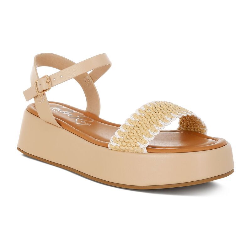 ロンドンラグ レディース シューズ サンダル プラットフォーム London Rag Anglong Womens Platform Sandals Beige ベージュ