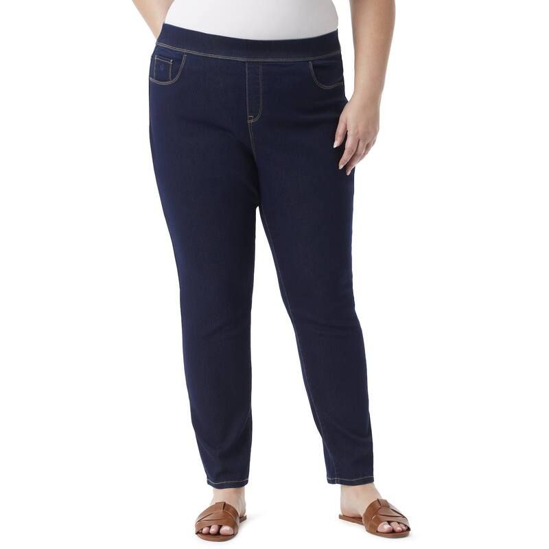 グロリアバンデービルト レディース ボトムス デニムパンツ プラスサイズ ニット ジーンズ Plusize Gloria Vanderbilt Knitology Amanda Pullon Jean