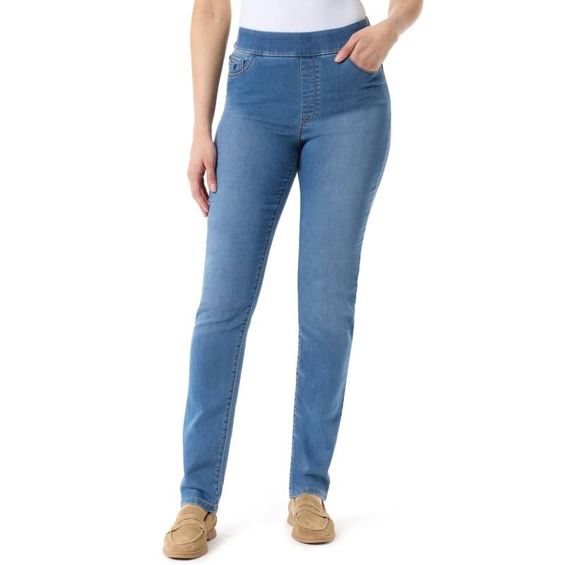 グロリアバンデービルト レディース ボトムス デニムパンツ プラスサイズ ニット ジーンズ Plusize Gloria Vanderbilt Knitology Amanda Pullon Jean