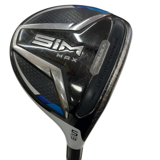 【中古】 テーラーメイド SIM MAX 5W フェアウェイウッド FW Speeder 661 EVOLUTION VI (フレックスS) メンズ 男性用 右利き 右用 Cランク ゴルフクラブ