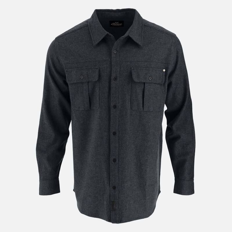ソログッド メンズ トップス Tシャツ Thorogood Mens Heavyweight Brushed Button Up Shirt Pageant Blue Melange ブルー
