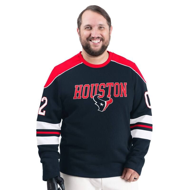 カール バンクス メンズ トップス Tシャツ クルーネック スウェット Mens GIII Sports by Carl Banks Navy Houston Texans Adaptive Lord