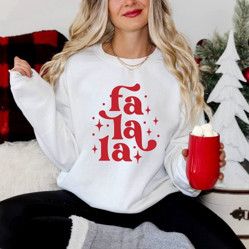 Simply Sage Market レディース トップス Tシャツ スウェット Simply Sage Market Whimsical Fa La Sweatshirt White ホワイト