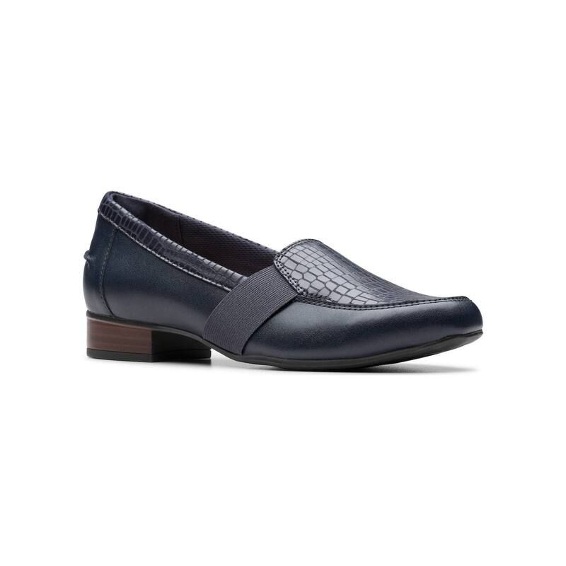 クラークス レディース シューズ スリッポン・ローファー レザー Clarks Juliet Beat Womens Leather SlipOn Loafers Navy Leather ネイビー