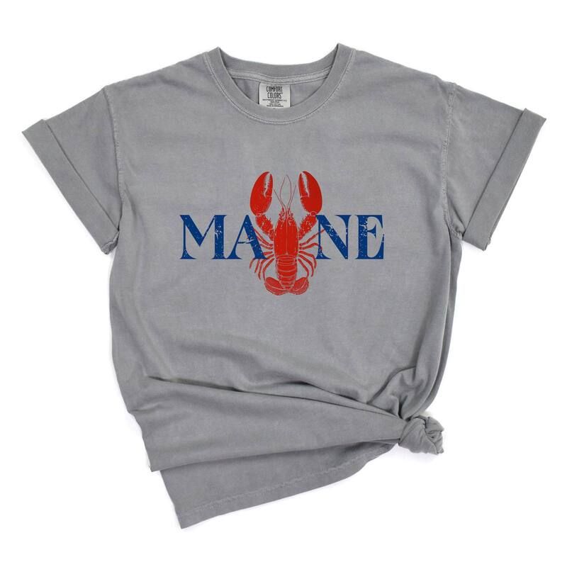 Simply Sage Market レディース トップス Tシャツ グラフィック Simply Sage Market Maine Lobster Womens Garment Dyed Graph