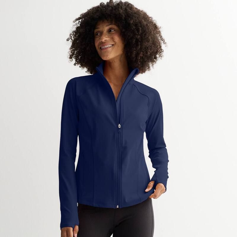 Tek Gear レディース アウター ジャケット・ブルゾン Womens Tek Gear Zipper Front Midweight Jacket Navy Romance ネイビー