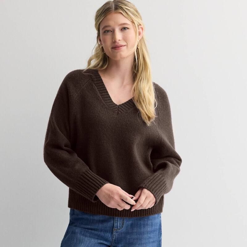 ソノマ レディース アウター ニット・セーター Vネック Womensonoma Goods For Life VNeck Pullover Sweater Laney Plum プラム