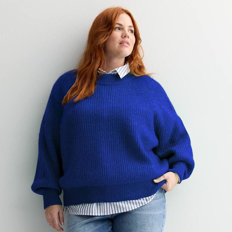 ソノマ レディース アウター ニット・セーター クルーネック プラスサイズ Plusize Sonoma Goods For Life Cozy Heritage Crewneck Sweater B