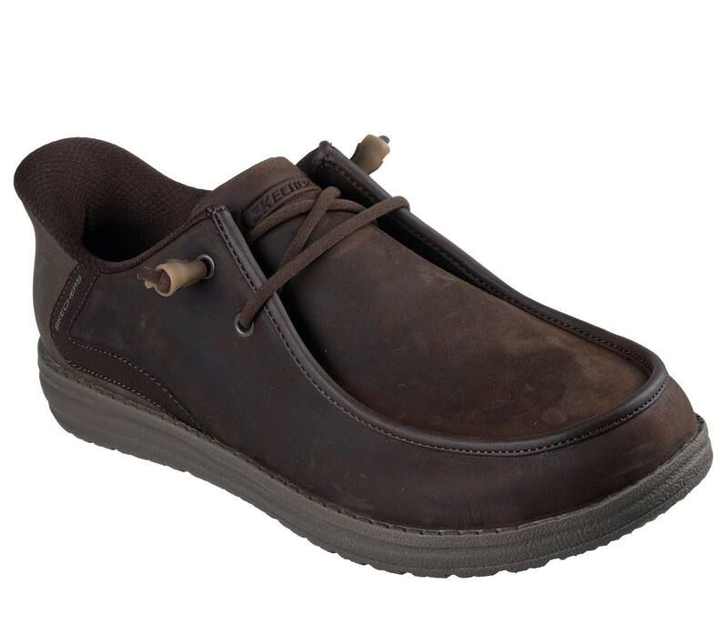 スケッチャーズ メンズ シューズ スリッポン・ローファー リラックスフィット レザー Skechers Hands Free Slipins Relaxed Fit Melson Edrick Men