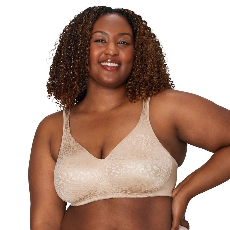 プレイテックス レディース アンダーウェア ブラジャー Playtex 18 Hour Ultimate Lift Support Wireless Bra 4745 Almond Animal アニ