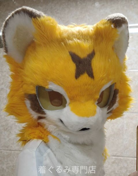 犬　猫　着ぐるみ ヘッド全頭　ヘッド ケモノ ファースーツ ぬいぐるみ コスプレ コスチューム Kurumi 一点物 C576
