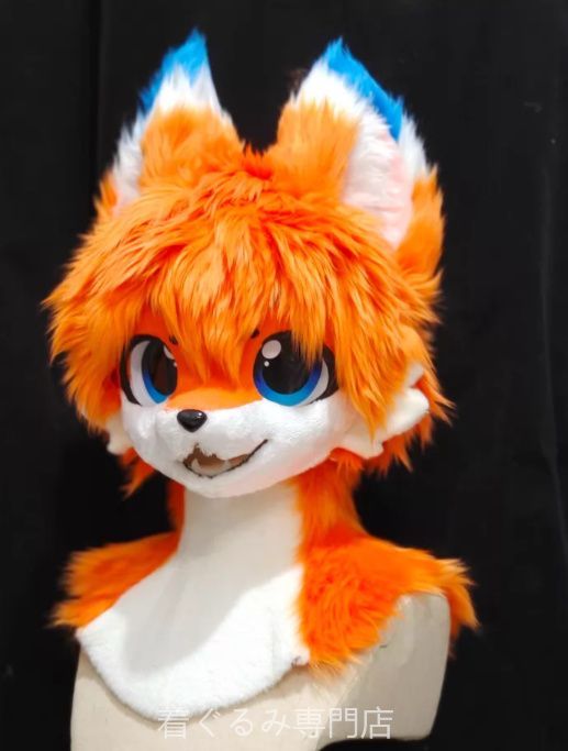 犬　猫　着ぐるみ ヘッド全頭　ヘッド ケモノ ファースーツ ぬいぐるみ コスプレ コスチューム Kurumi 一点物 C579