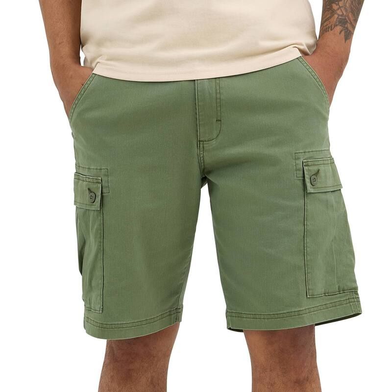 ラングラー メンズ ボトムス ハーフパンツ・ショーツ ショートパンツ Mens Wrangler Twill Cargo Shorts Olivine