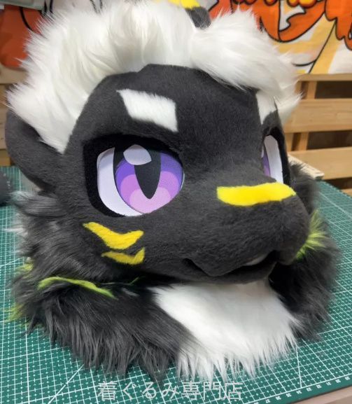 犬　猫　着ぐるみ ヘッド全頭　ヘッド ケモノ ファースーツ ぬいぐるみ コスプレ コスチューム Kurumi 一点物 C582