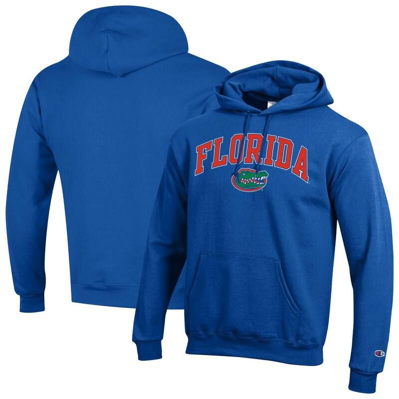 チャンピオン メンズ トップス Tシャツ ロゴ パーカー MensChampion Royal Florida Gators Arch Over Logo Pullover Hoodie Fld Bl