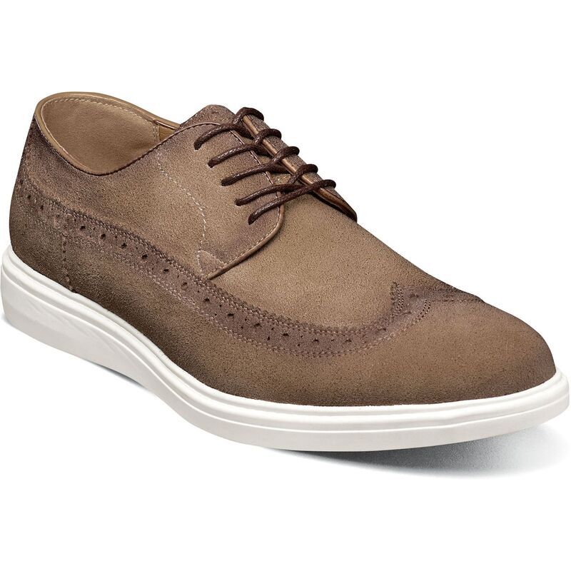 ステイシーアダムス メンズ シューズ オックスフォード ウィングチップ Stacy Adams Trudell Mens Wingtip Oxfordsand サンド