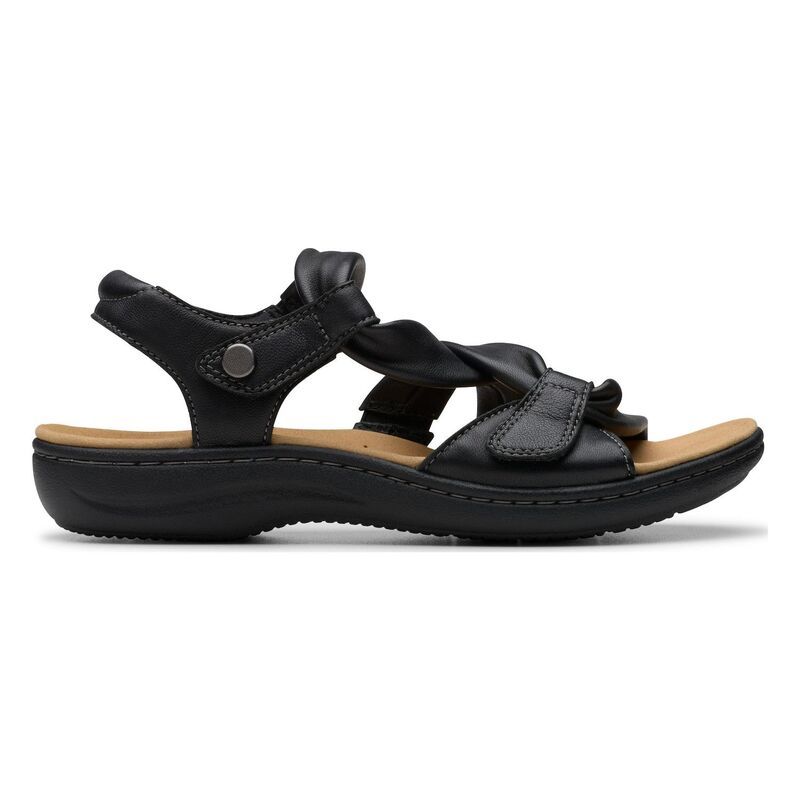 クラークス レディース シューズ サンダル Clarks Laurieann Bell Womenslide Sandals Black ブラック
