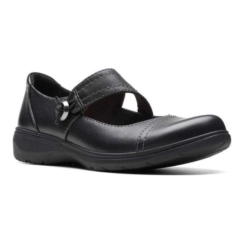 クラークス レディース シューズ サンダル レザー ClarksR Carleigh Jane Womens Leather Maryjane Shoes Black ブラック